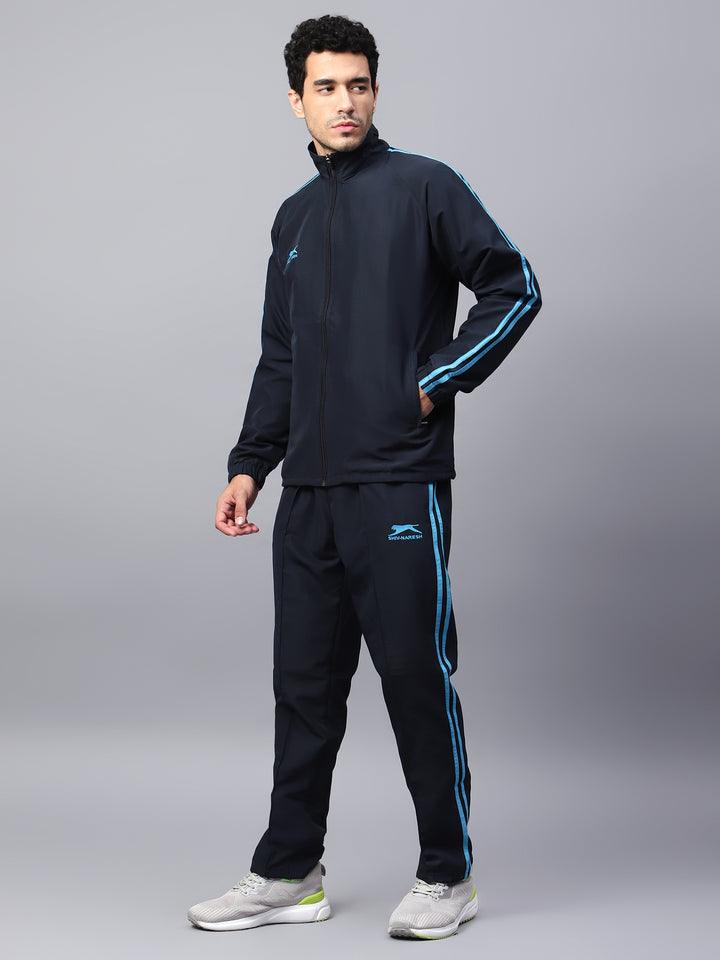 Shiv Naresh Smart Tracksuit 478 TZ |Navy Cyan 2XL