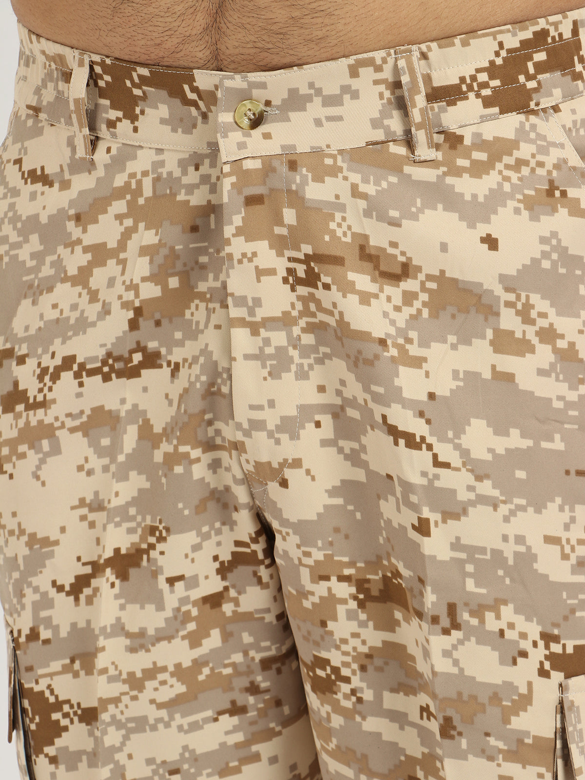 Trendzmy Present For Men Khaki Cotton Stylish Camouflage Pants for Every Adventure, commonly used in military and outdoor apparel