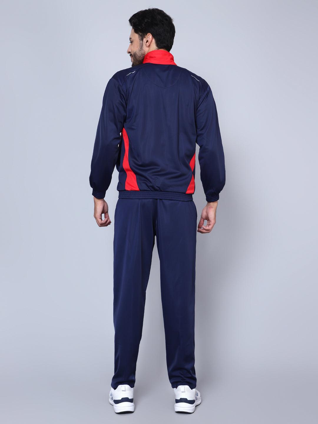 Men 422A NAVY/RED T.P Color blocked Ultra-boost Tracksuit
