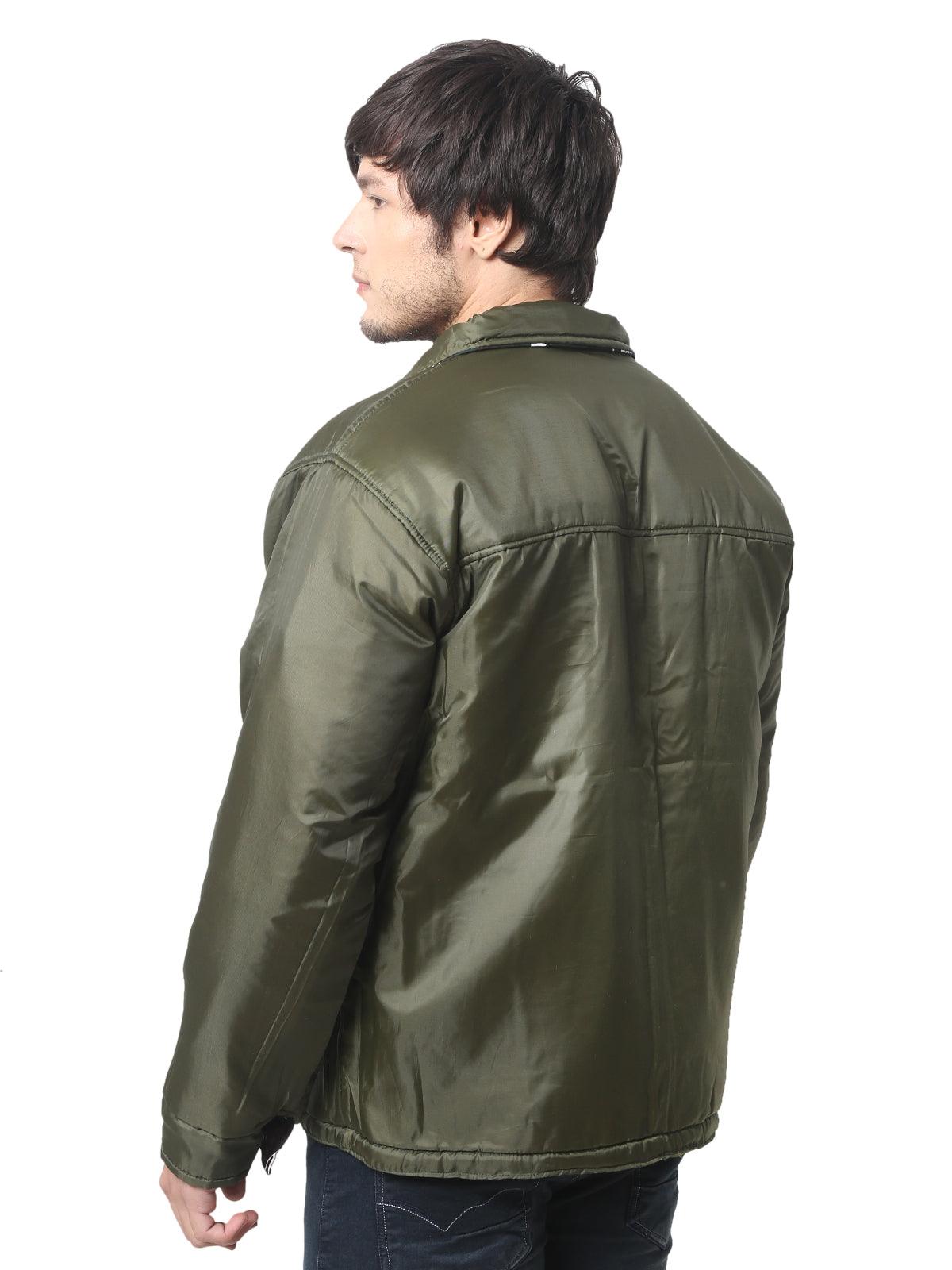 Trendzmy Men Camouflage Quilted Jacket CRPF