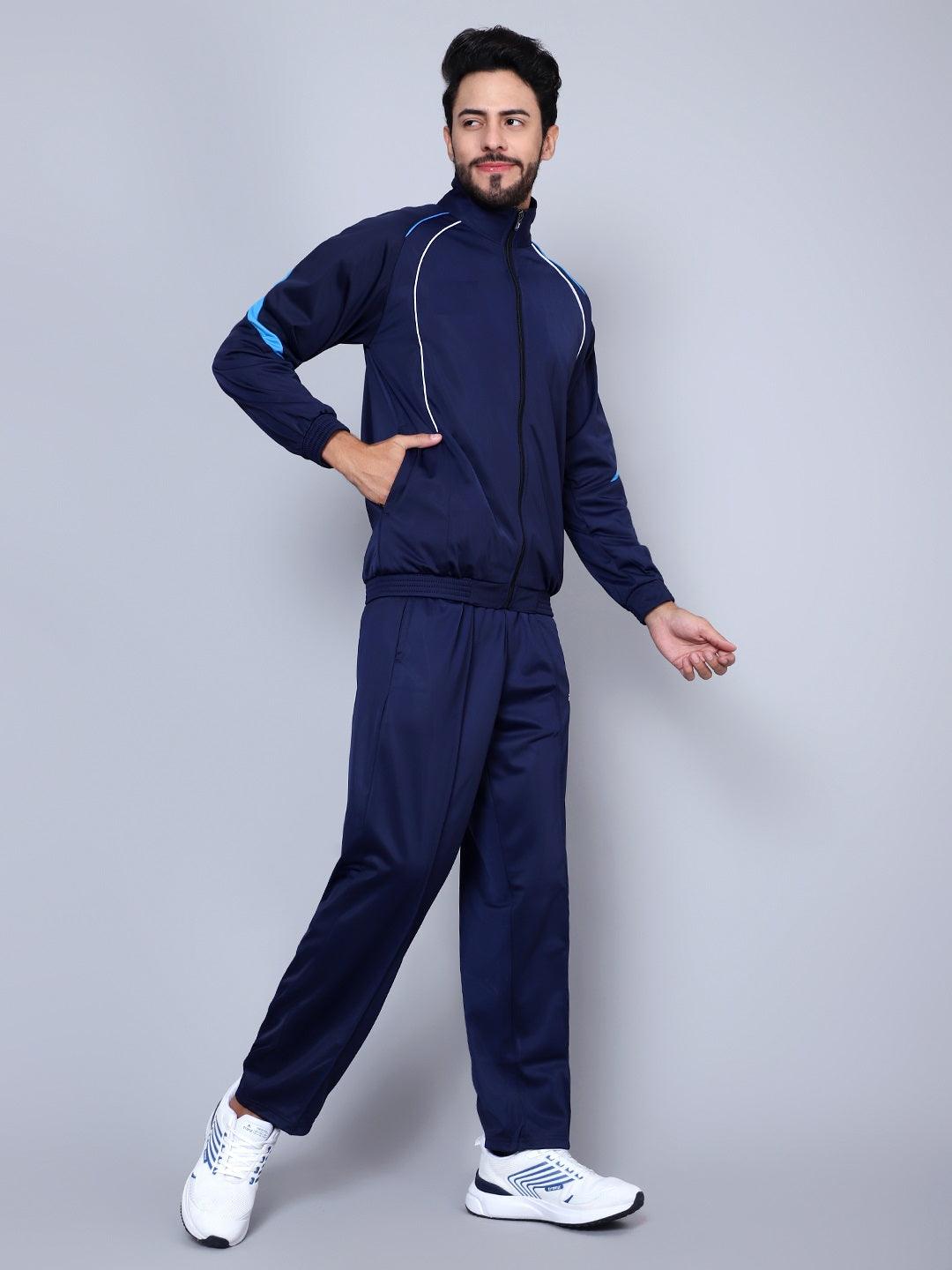 Men 445A NAVY/CYAN/WHITE T.P Racer-suit 2.0 Tracksuit