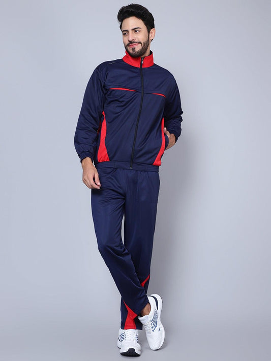 Men 422A NAVY/RED T.P Color blocked Ultra-boost Tracksuit XXL