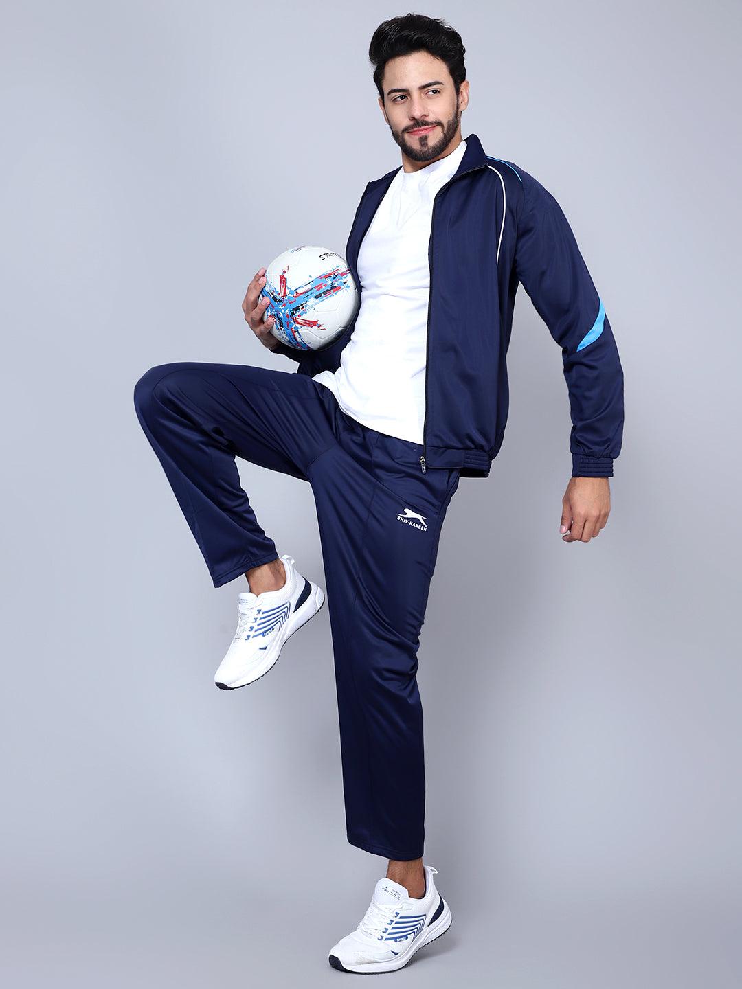Men 445A NAVY/CYAN/WHITE T.P Racer-suit 2.0 Tracksuit