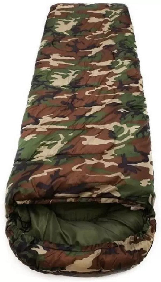 Camouflage Military Waterproof Bag with Inner Blanket Sleeping Bag (Green) Default Title