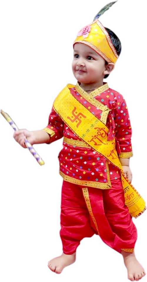 Trendzmy Kids Krishna costume dress