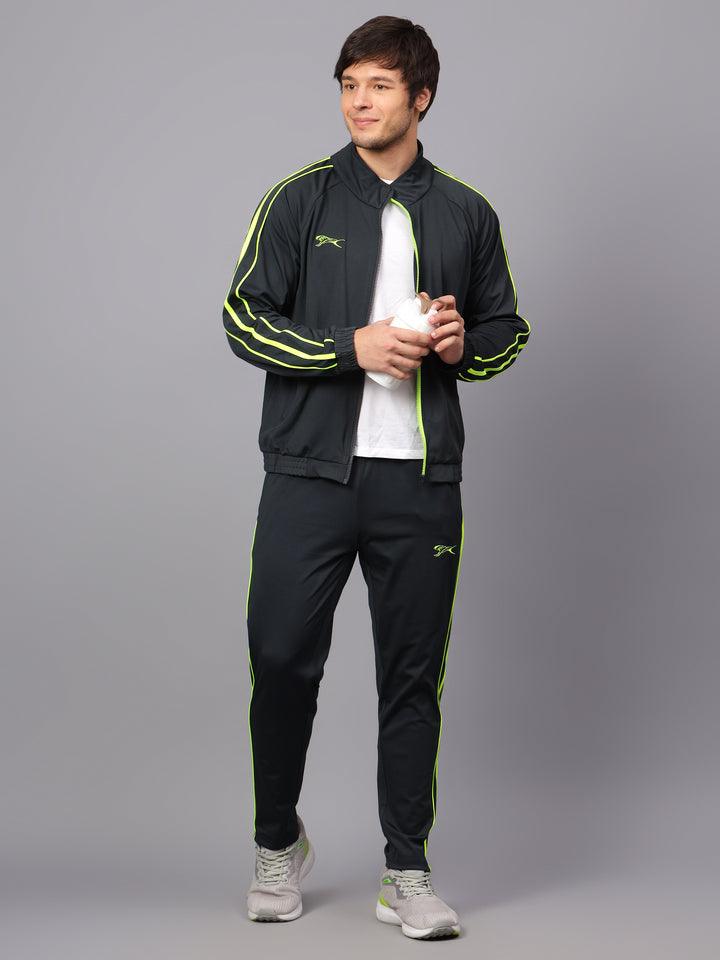 Shivnaresh Men's Tracksuit |Dark Grey Lemon XL Grey