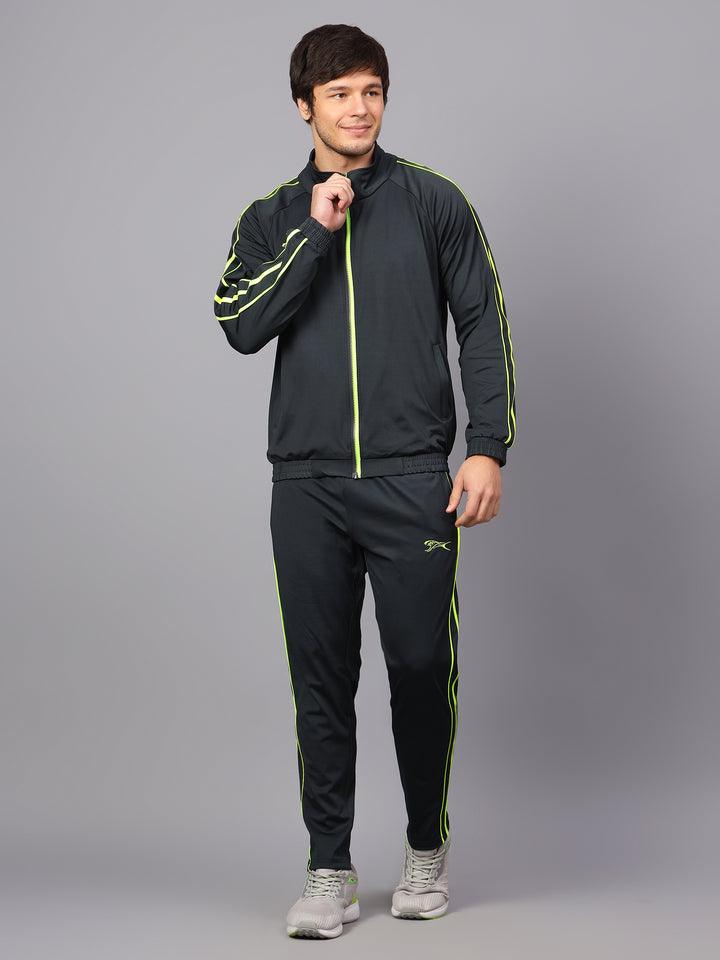 Shivnaresh Men's Tracksuit |Dark Grey Lemon 3XL Grey