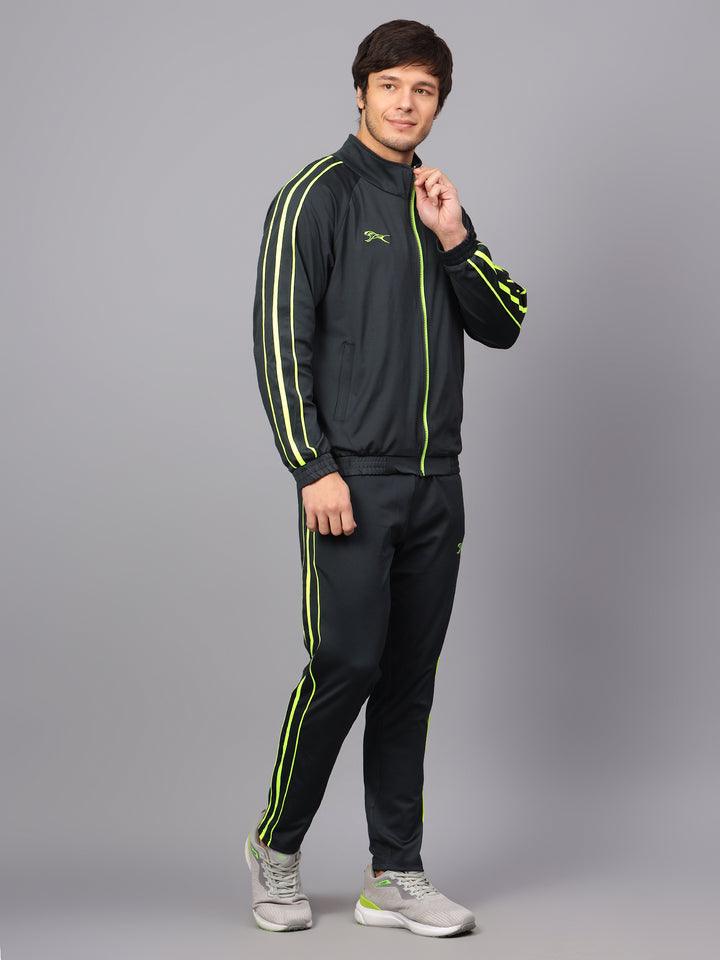 Shivnaresh Men's Tracksuit |Dark Grey Lemon Grey