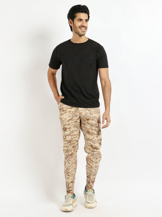 Trendzmy Present For Men Khaki Cotton Stylish Camouflage Pants for Every Adventure, commonly used in military and outdoor apparel