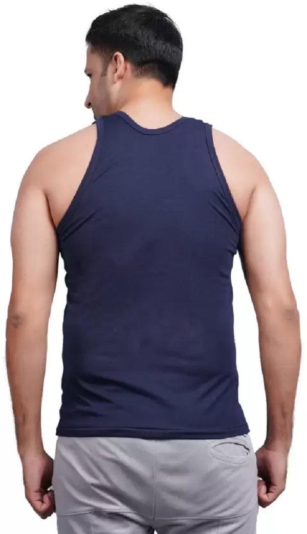 SHIV-NARESH Solid Men Cotton Red And Grey Blend Vest (Pack Of 2)