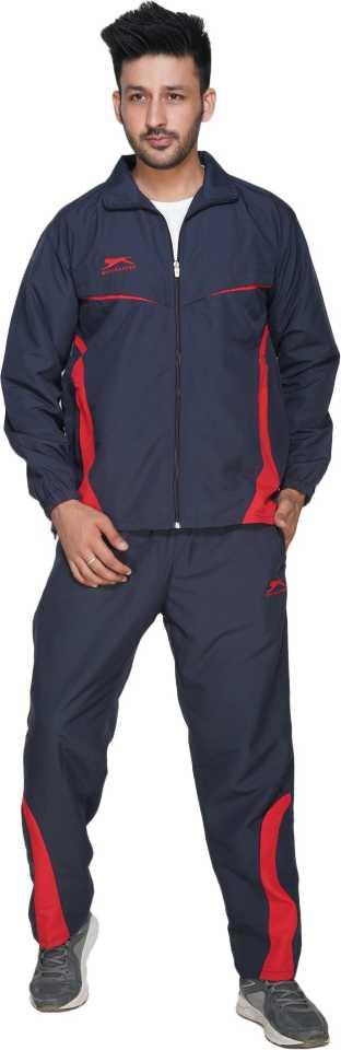 Shiv-Naresh Solid Men Blue and Red Track Suit XXL