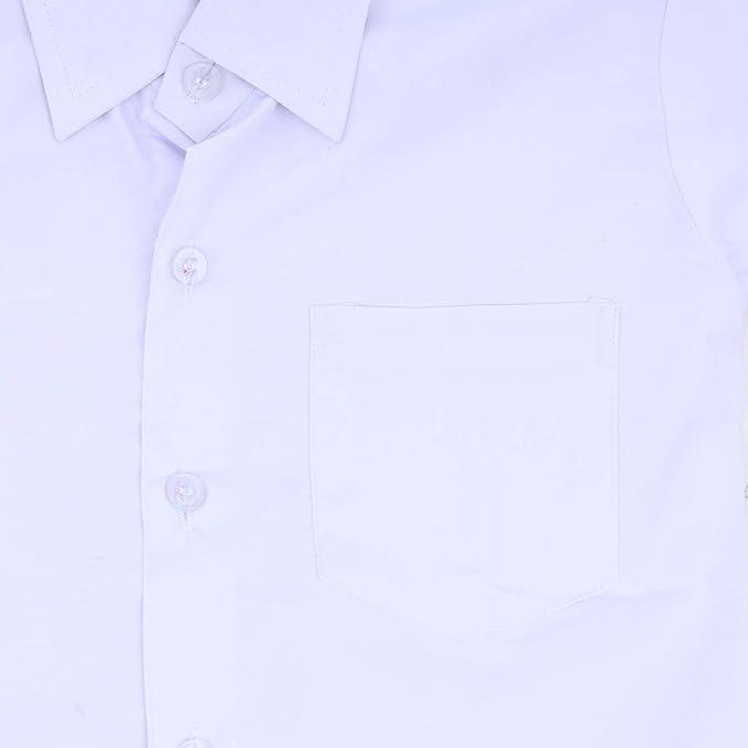 Trendzmy School Shirts for Boy's Uniforms (Cotton Fabric)