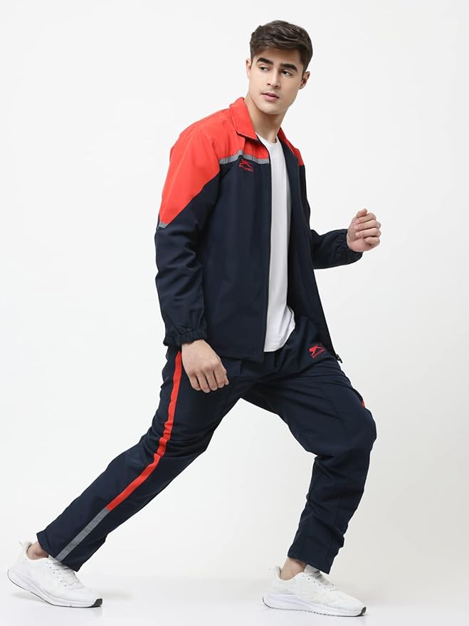 Shiv Naresh Track Suit Active NAVY/RED ‎421B TracKSuit Red XL