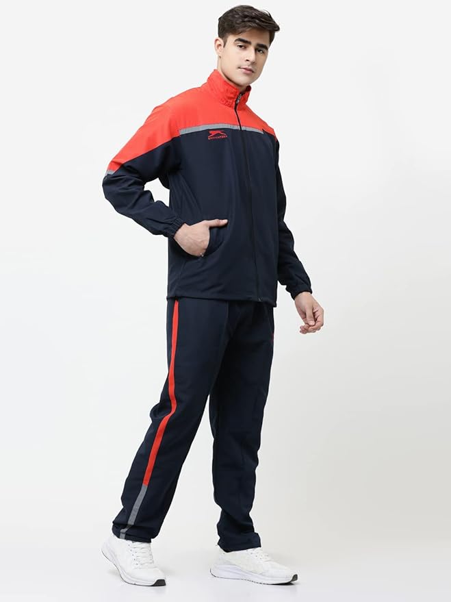 Shiv Naresh Track Suit Active NAVY/RED ‎421B TracKSuit Red
