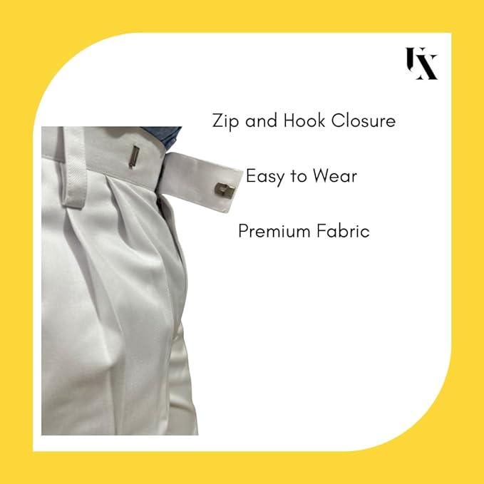 Trendzmy Full Pant - Elastic Waistband | Uniform Trousers for Boys and Girls