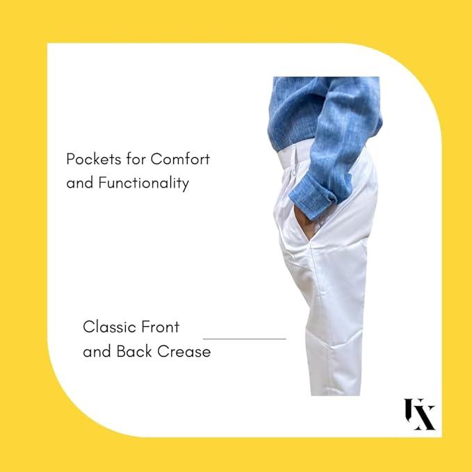 Trendzmy Full Pant - Elastic Waistband | Uniform Trousers for Boys and Girls