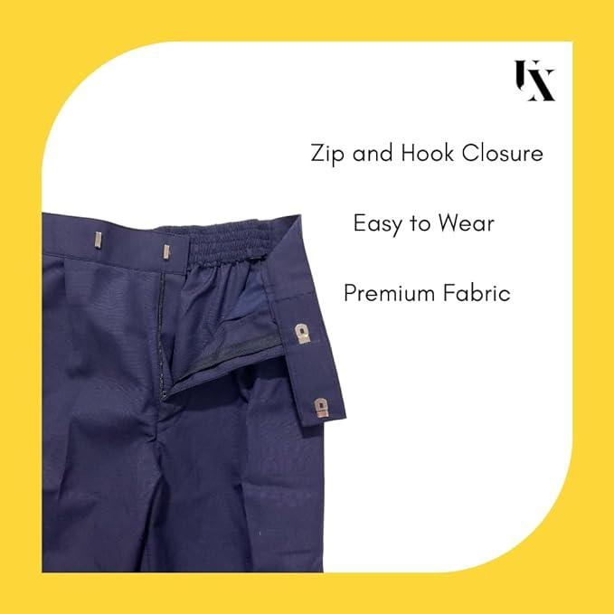 Trendzmy Full Pant - Elastic Waistband | Uniform Trousers for Boys and Girls
