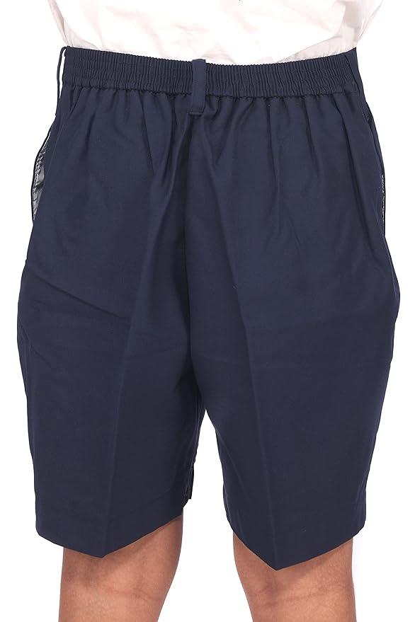 Trendzmy D V Boys Regular Fit School Uniform Half Trouser, KV School Uniform, Half Pant for Boys (Blue, Size - 12)