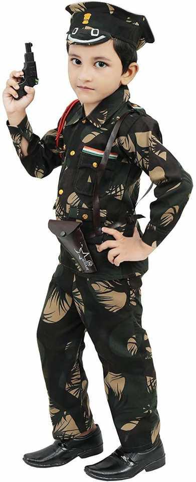 Trendzmy Kids Army costume dress