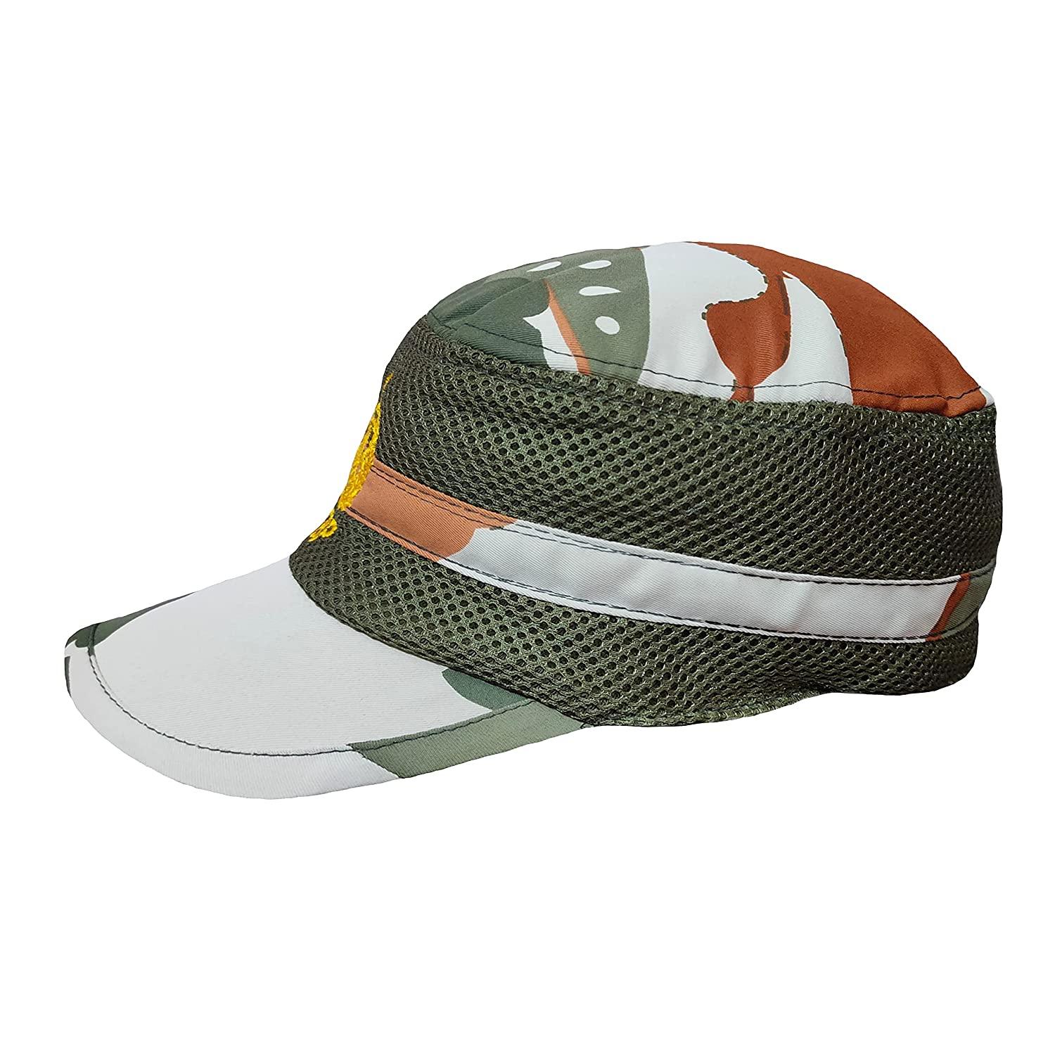 Trendzmy Unisex Cotton Army ITBP Cap for Men & Women, Baseball Running Sports Camouflage Indian Military Soldier NATO Net Cap.