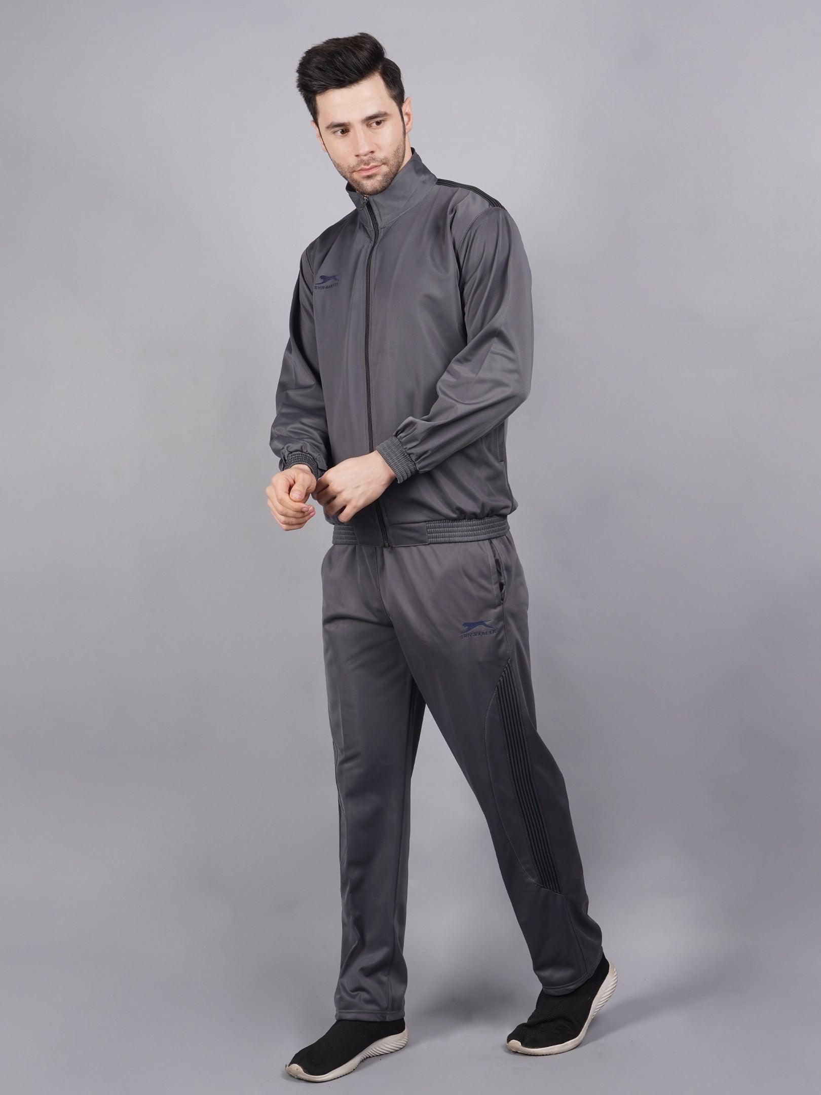 Men Dark Grey Court essential Tracksuit 497