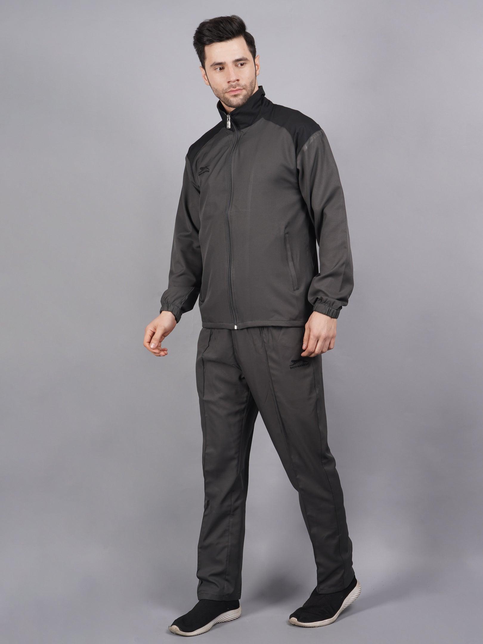Dark grey and black Court essential tracksuit 424-B