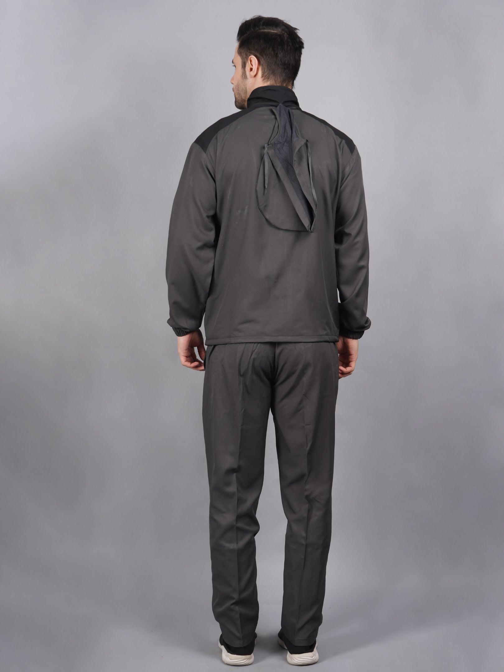 Dark grey and black Court essential tracksuit 424-B