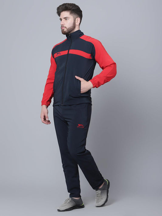 N.S Spandex Track Suit | Navy Red