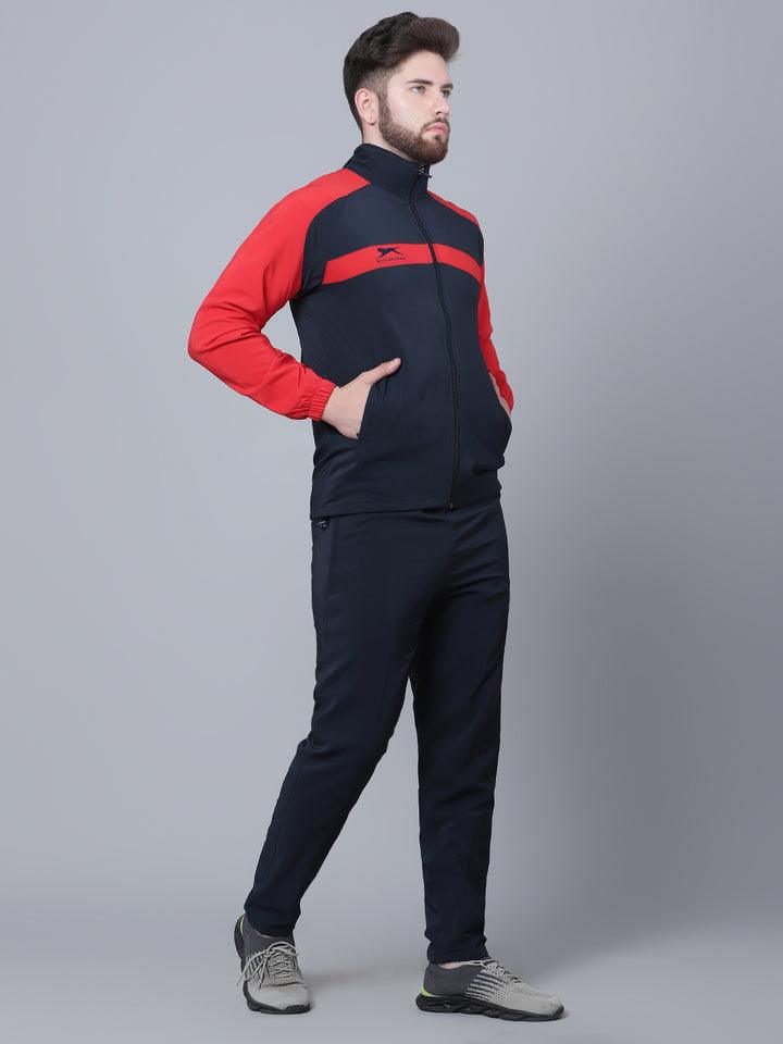 N.S Spandex Track Suit | Navy Red