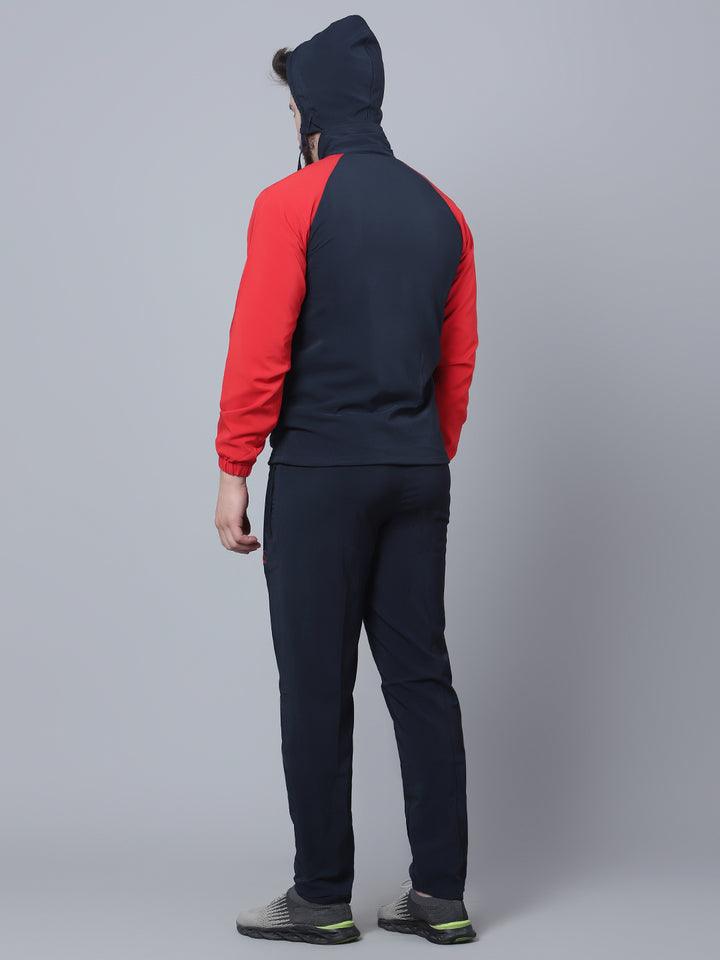 N.S Spandex Track Suit | Navy Red
