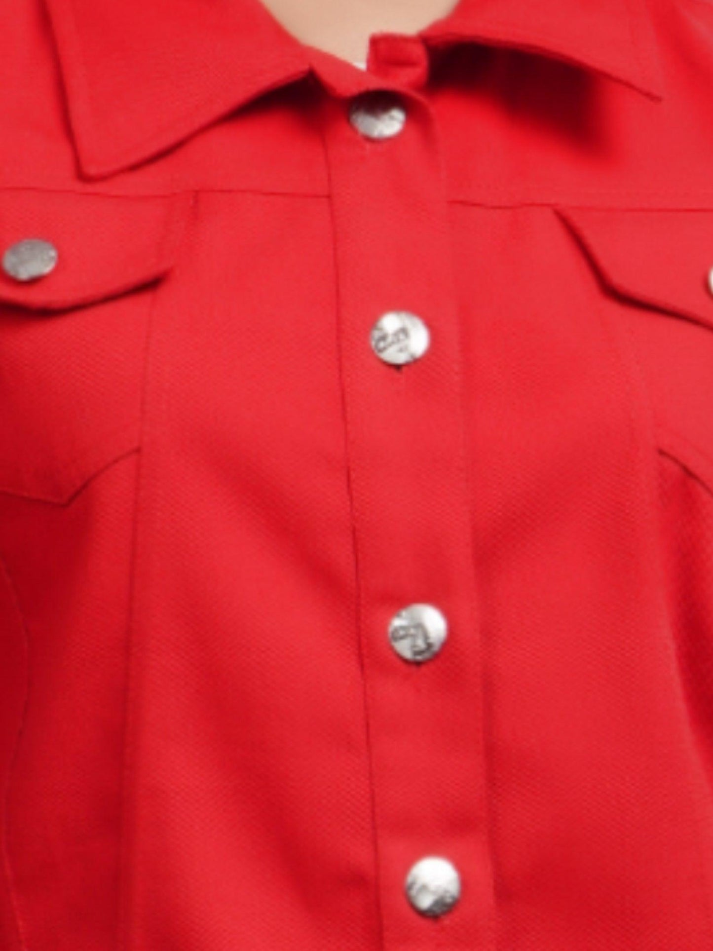 Trendzmy Full Sleeve Red And Yellow Solid Women Jacket