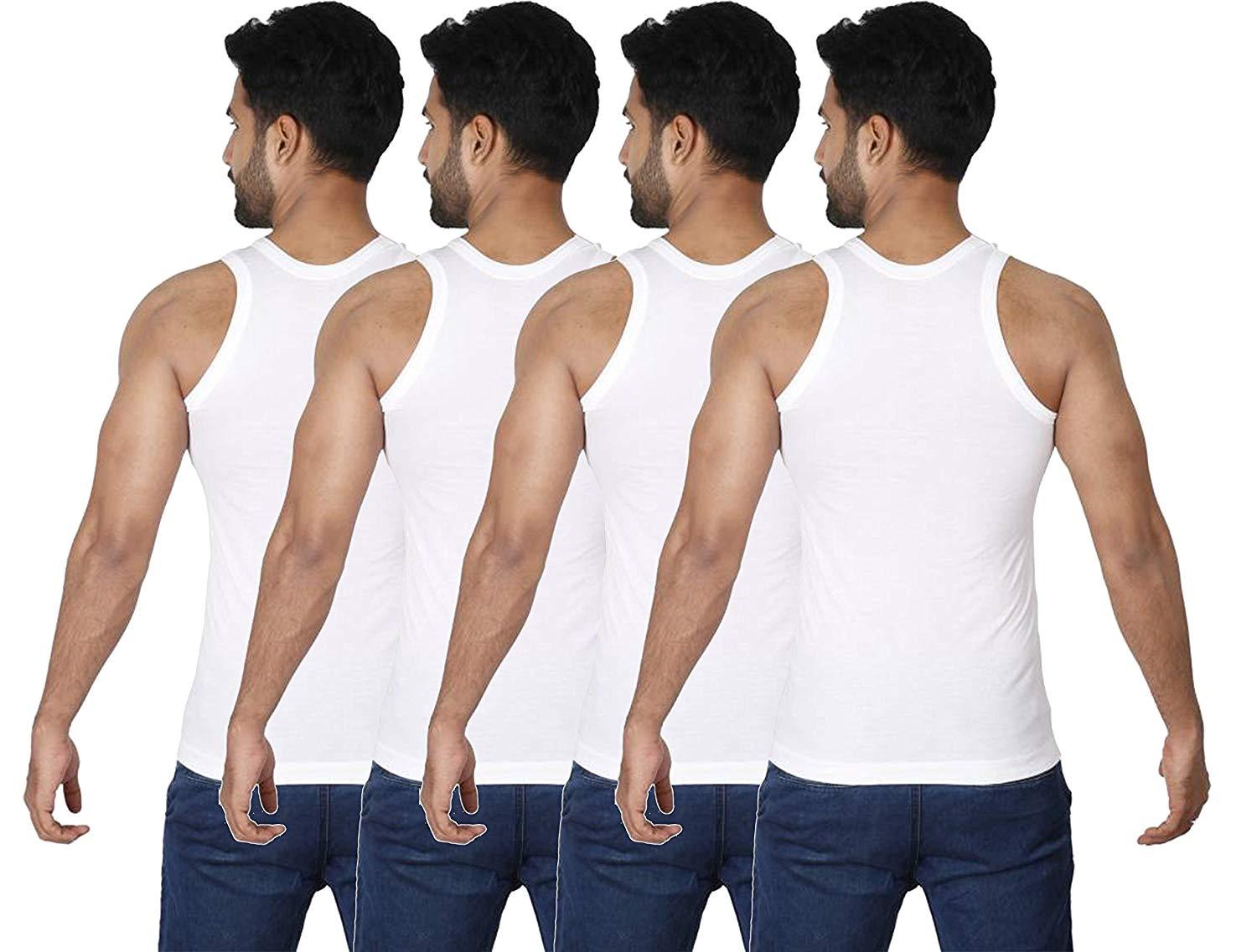 RUPA Cotton Men Vest (Pack of 4)