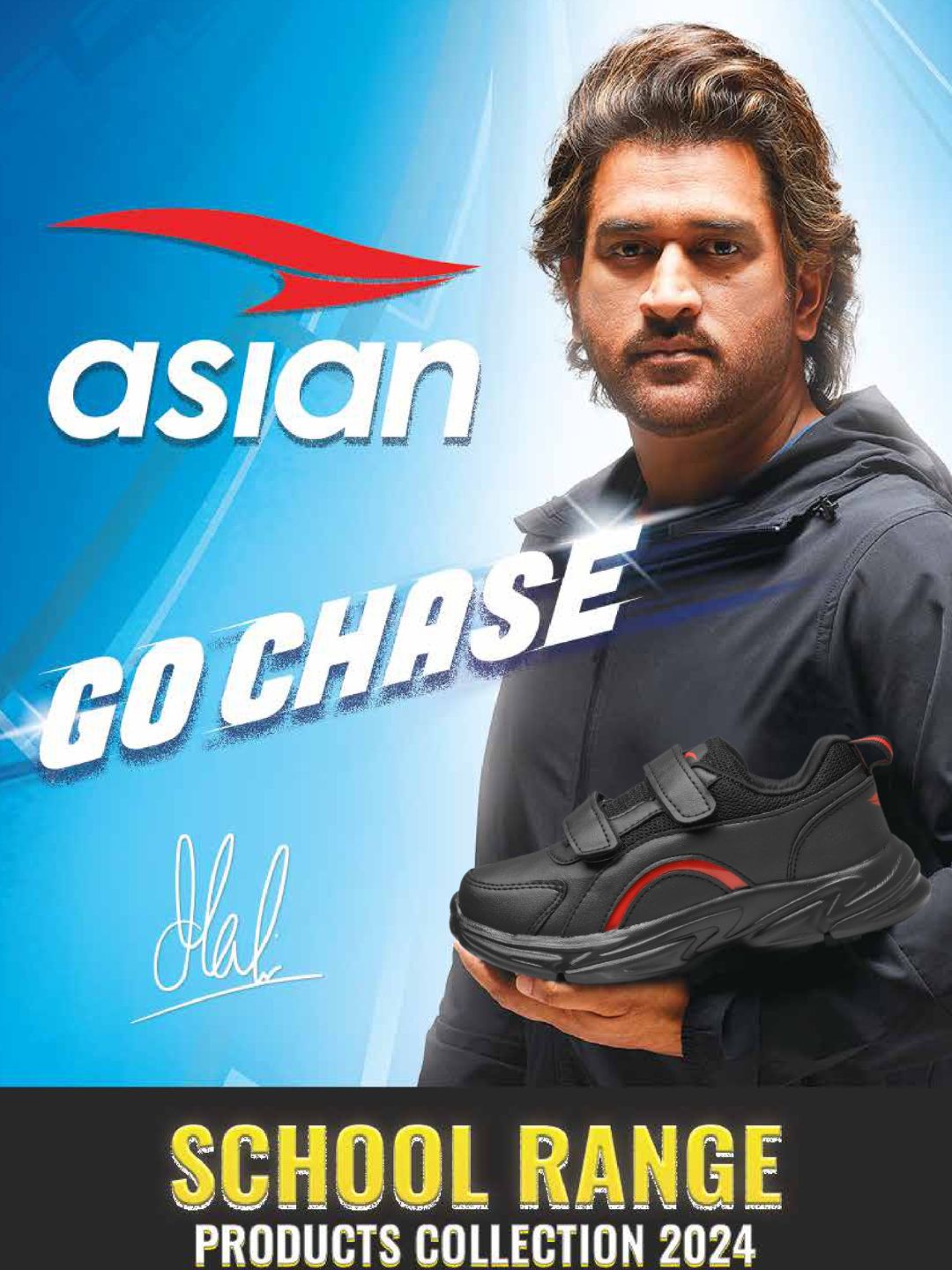 ASIAN School Shoes Unisex Elegant 22 Black and Red Welcro Shoes