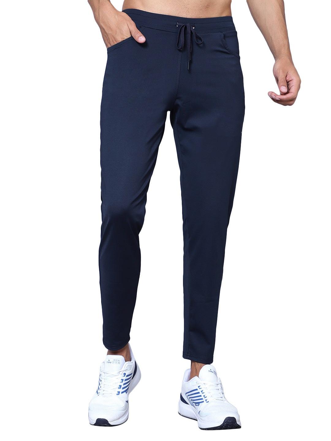 Men Mid Rise Sports Navy Blue 554 Track Pants XXL