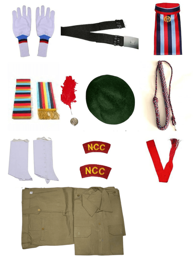 NCC Uniform (Shirt, Pant & Complete Ceremonial Accessories) Set