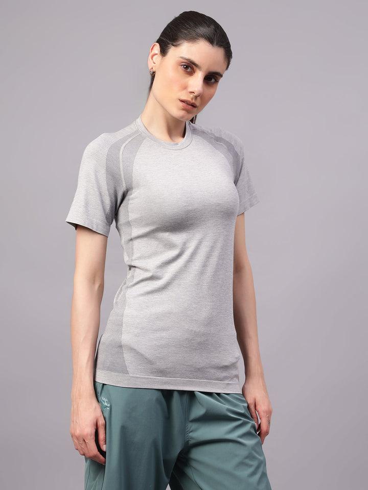 Seamless Active Women's T-Shirt XL Grey