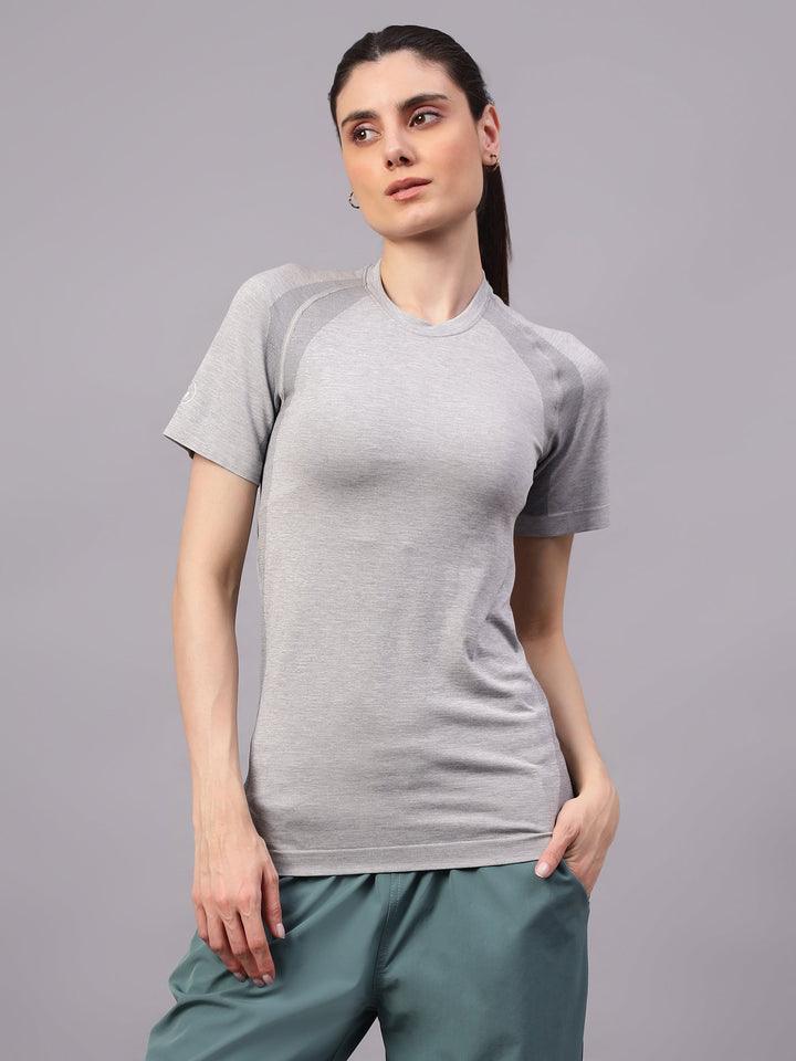 Seamless Active Women's T-Shirt S Grey