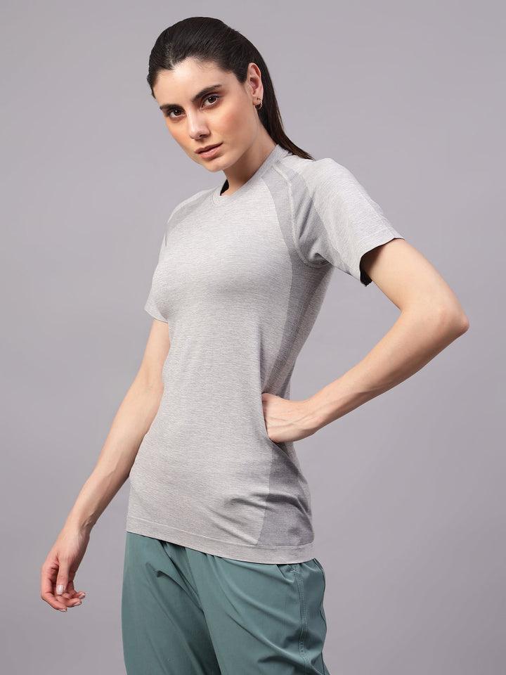 Seamless Active Women's T-Shirt L Grey
