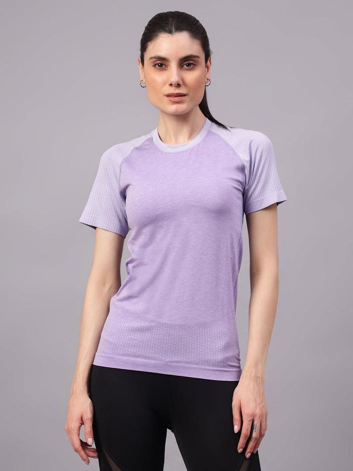 Seamless Dualtone Women's T-shirt L Purple