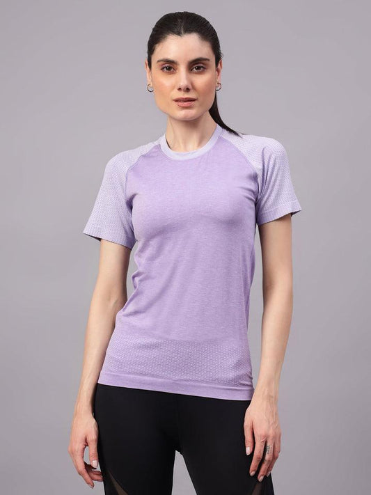 Seamless Dualtone Women's T-shirt L Purple
