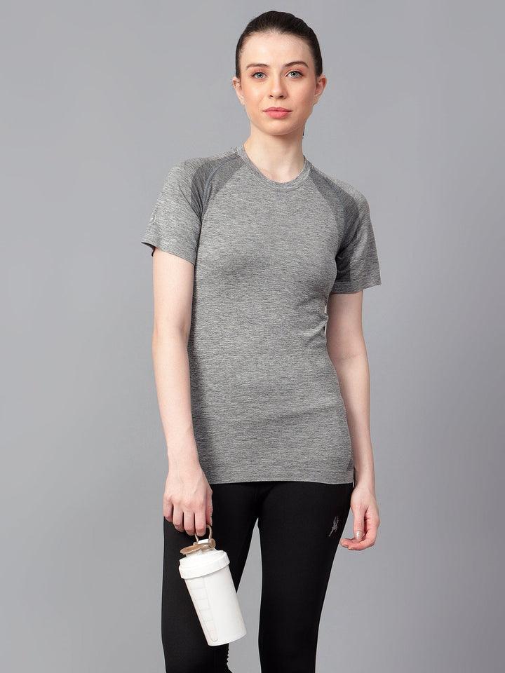 Seamless Active Women's T-Shirt XL Dark Grey