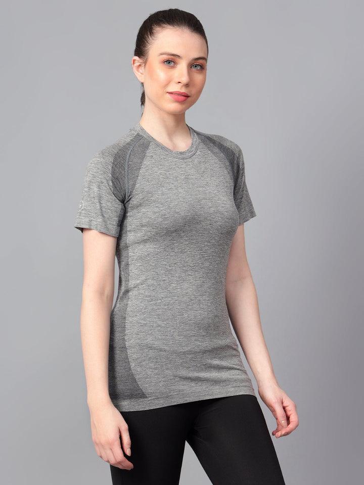 Seamless Active Women's T-Shirt S Dark Grey