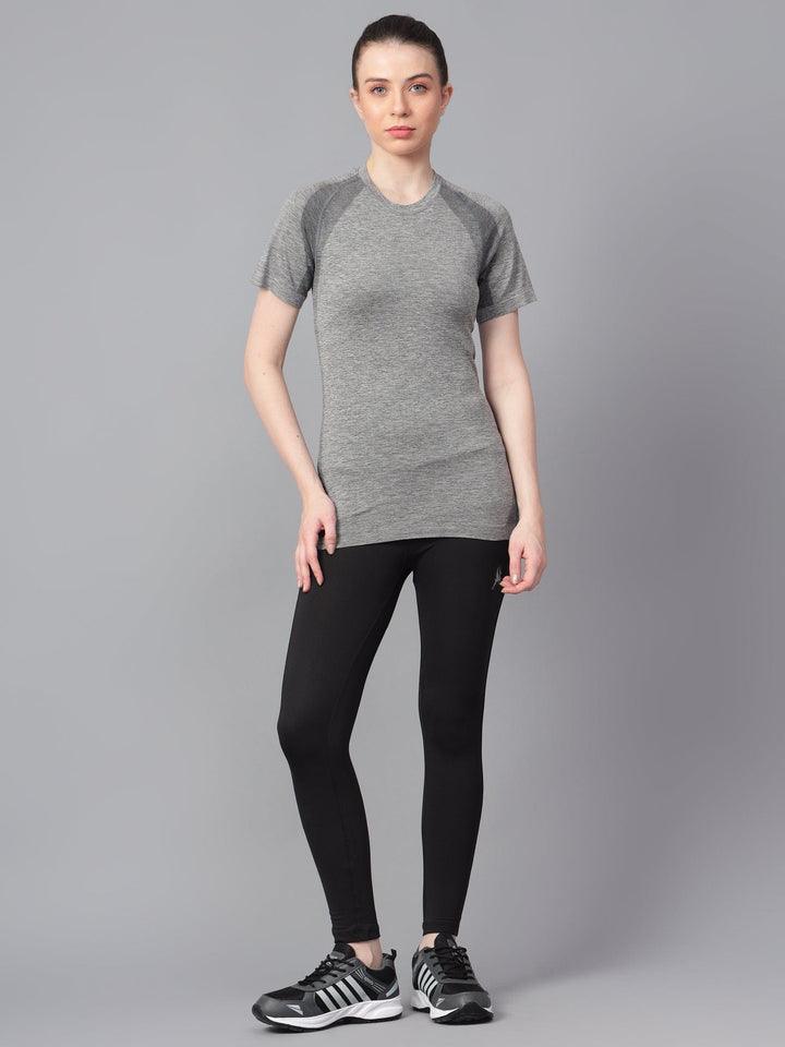 Seamless Active Women's T-Shirt L Dark Grey
