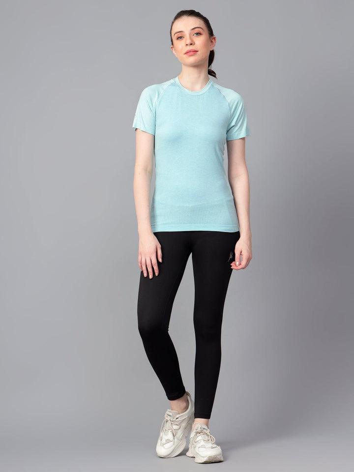 Seamless Dualtone Women's T-shirt XL Teal
