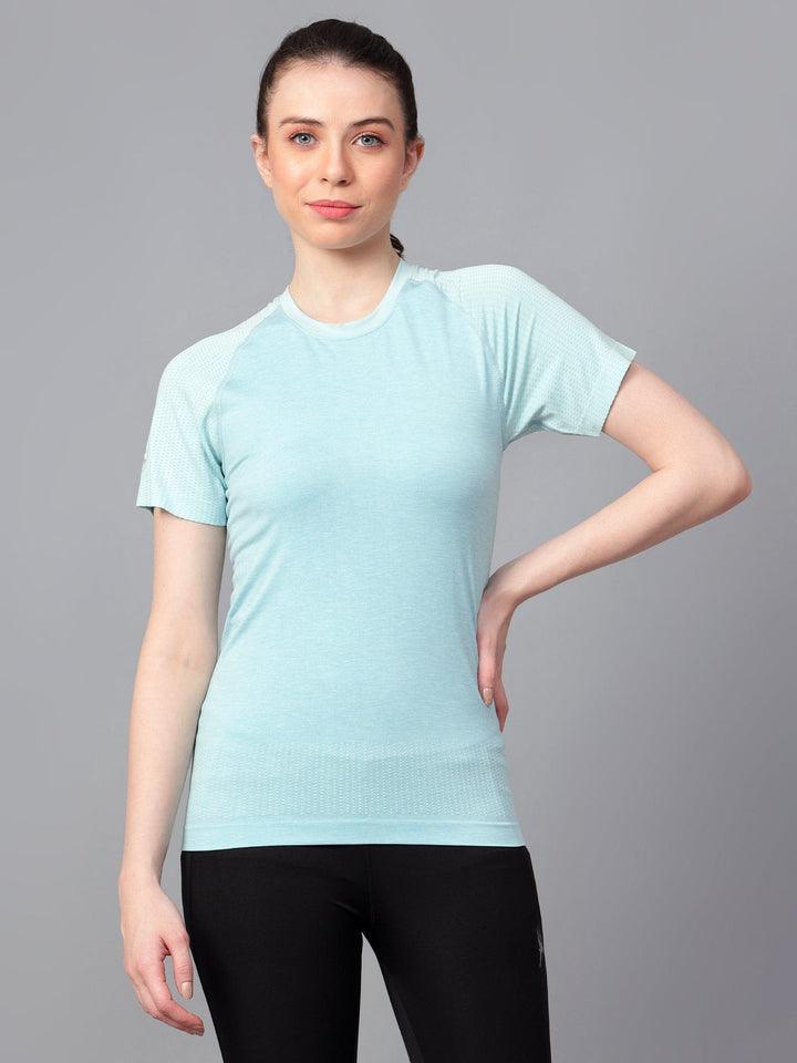 Seamless Dualtone Women's T-shirt L Teal